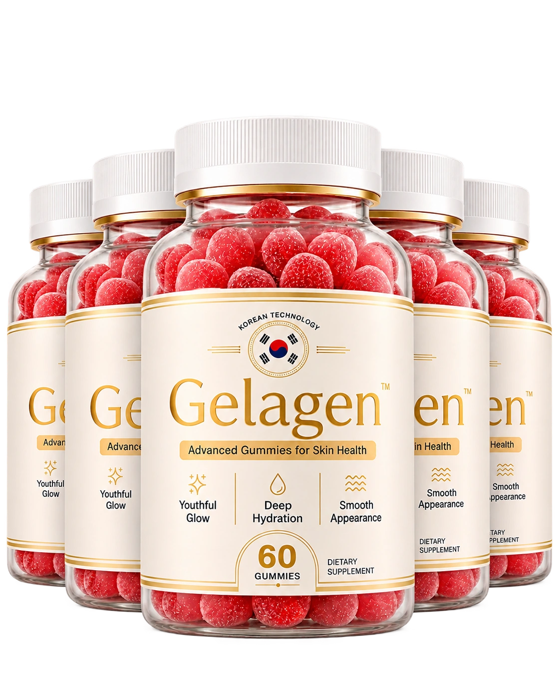 Gelagen skin health gummies bottle